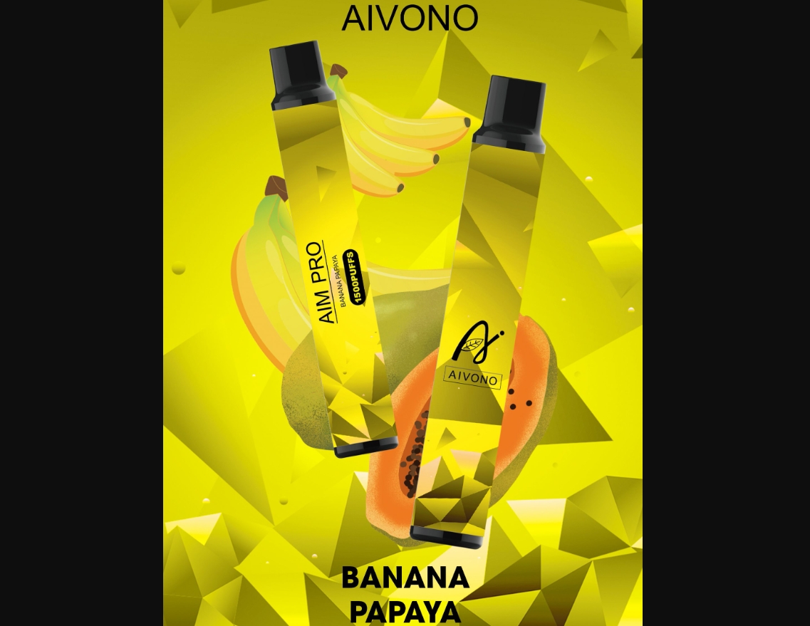 Aivono AIM PRO 1500 Puffs Vape - Banana Mam&atilde;o: Uma Experi&ecirc;ncia de Vaping Incompar&aacute;vel
